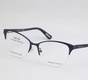 NEW MARCIANO HALF RIM BLUE 52-16-135 GM 0290-3 091 EYEGLASSES AUTHENTIC FRAMES - Picture 1 of 10