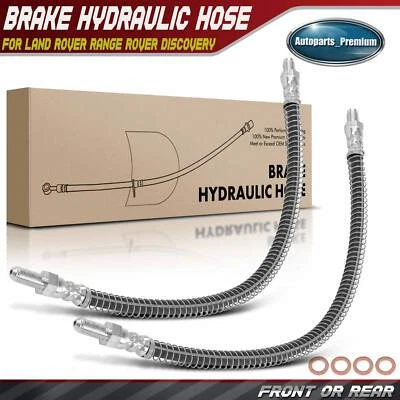 2Pcs Front/Rear Brake Hydraulic Hose for Land Rover Range Rover 1990-1995 Jaguar - Image 1 of 4