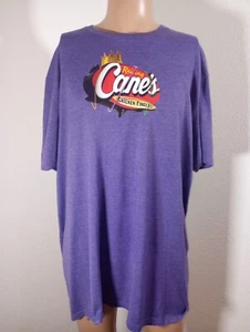 Raising Cane's Mardi Gras Purple 50% Cotton 50% Polyester Purple S/S Crew Neck - Picture 1 of 9