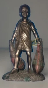 Soul Journeys, Zawadi African Collections "Proud Helper" 2005 Bronze 6” Figurine - Picture 1 of 5