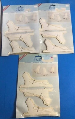 lot of 3 Amscan 6” Tall White Honeycombs Bells 3 Pack Tissue New Wedding decor - Image 1 of 4