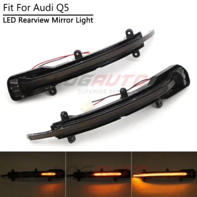 For Audi Q7 2010-15 Q5 2009-16 LED Side Wing Mirror Light Indicator Turn Signal - Image 1 of 4