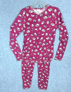 Cuddl Duds Johns Women's Size Medium Pink Cats Yarn Pajama Set Cotton - Picture 1 of 13