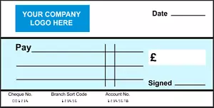 EXTRA Large BLANK Cheque Check Charity Presentation Press Reusable With Logo - Picture 1 of 1