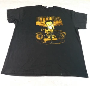 Betty Boop Shirt Herren 2XL schwarz Rundhals Motorrad Babe - Bild 1 von 10