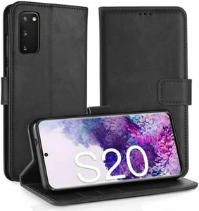 Stoßfeste Leder Book Case für Samsung S20 Plus S20 Ultra Brieftasche Flip Ständer UK - Bild 1 von 9