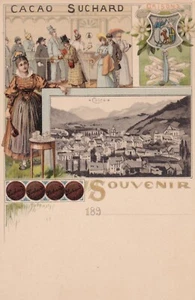 Souvenir de Coire Chur AK ca. 1890 Litho Suchard Suisse Schweiz 2504121 - Picture 1 of 2
