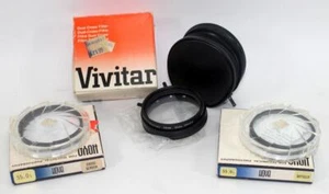 3 Vintage Camera Filters Vivatar Dual Cross Hoya Diffuser & Cross Screen Filters - Picture 1 of 5