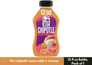 Taco Bell Creamy Chipotle Sauce, 12 fl oz Bottle, Pack of 1 - Picture 1 of 3