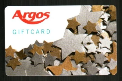 Tarjeta de regalo ARGOS (Reino Unido) estrellas doradas y plateadas (2008) (0 $) Foto 1 de 2