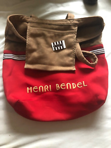 Henri Bendel Red and Brown Tote Bag, Pre-owned