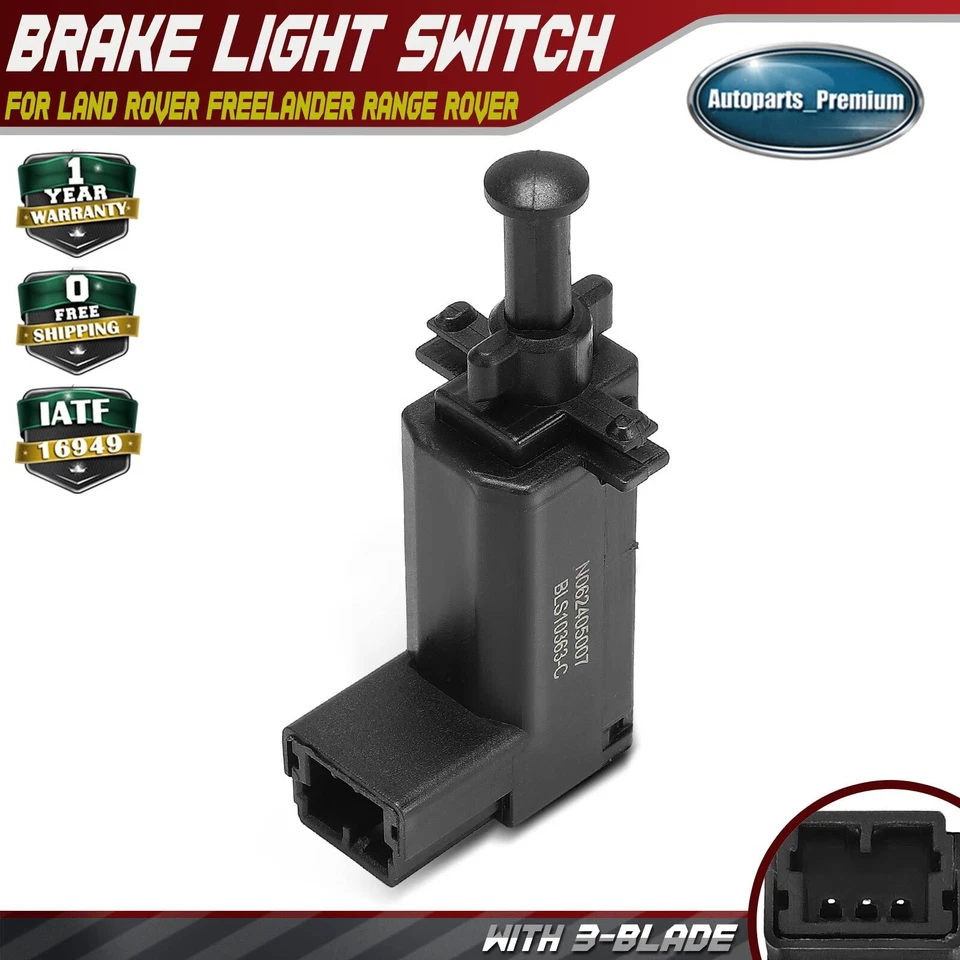 Interruptor de luz de freio com 3 lâminas para Land Rover Freelander 02-05 Range Rover 2003 - Imagem 1 de 4