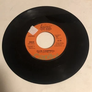 Glen Campbell 45 Vinyl Record Bring Back My Yesterday - Picture 1 of 2