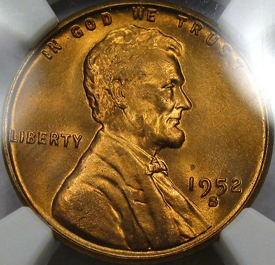1952-S Lincoln Cent Superb Gem BU NGC MS-67 RD... Monster Coin! So PQ! SCARCE!!! - Image 1 of 4