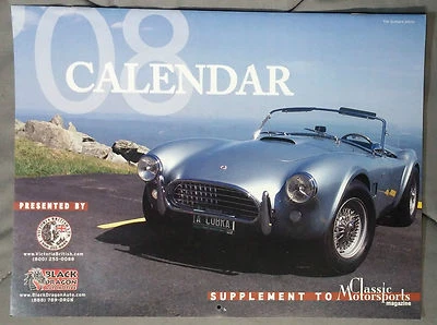 CLASSIC MOTORSPORTS MAGAZINE 2008 CALENDAR AC COBRA ISETTA MIDGET DATSUN PORSCHE Foto 1 de 2