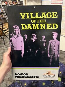Village of the Damned/ Endangered Species Store Standee: horror movie promo Rare