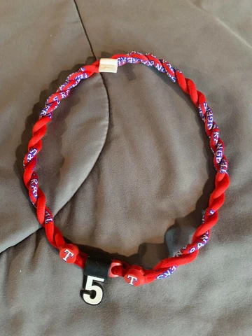 Kid's TEXAS RANGERS Red 18" Double Rope COREY SEAGER #5 NECKLACE NEW! FAST! Cover