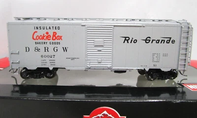 InterMountain HO Scale DRGW Denver Rio Grande Cookie Box 12 Panel Box Car NOS - Image 1 of 4