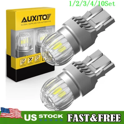 7443 LED Bulb Turn Signal Backup Reverse Light Lamp T20 7440 7441 White 1~10Set - Image 1 of 4