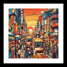 Open Edition Japan Tokyo Japanese Abstract Wall Art Picture Print Home Decor