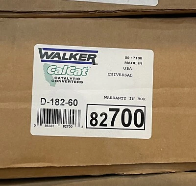 Convertidor catalítico Walker 82700 trasero CalCat se adapta a Saturn Vue 2002 2003 3,0 L V6 Foto 1 de 4