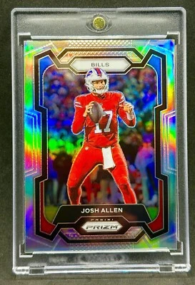 Billetes de tarjeta de inversión Josh Allen raros Prizm refractor Panini SSP MVP COMO NUEVOS Foto 1 de 2