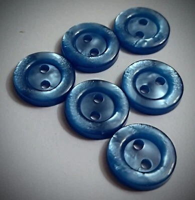 9/16" 2-Hole Blue Craft/Clothing Buttons - Image 1 of 4