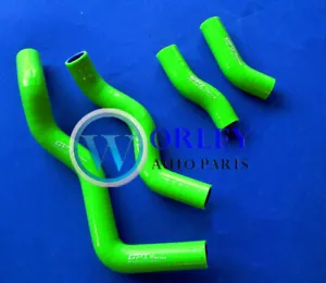Green Hose KLX250 1993-2010 KLX250S 2006-2014 for Kawasaki Radiator Silicone - Picture 1 of 6