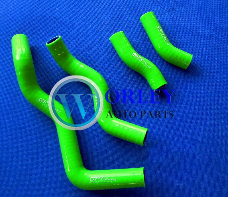 Green Hose KLX250 1993-2010 KLX250S 2006-2014 for Kawasaki Radiator Silicone - Image 1 of 4