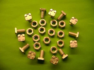 10 BIS 100 ALUMINIUM GEWÄCHSHAUS QUADRATISCHER KOPF 11 MM SCHRAUBEN + MUTTER (siehe auch Clips - Bild 1 von 12