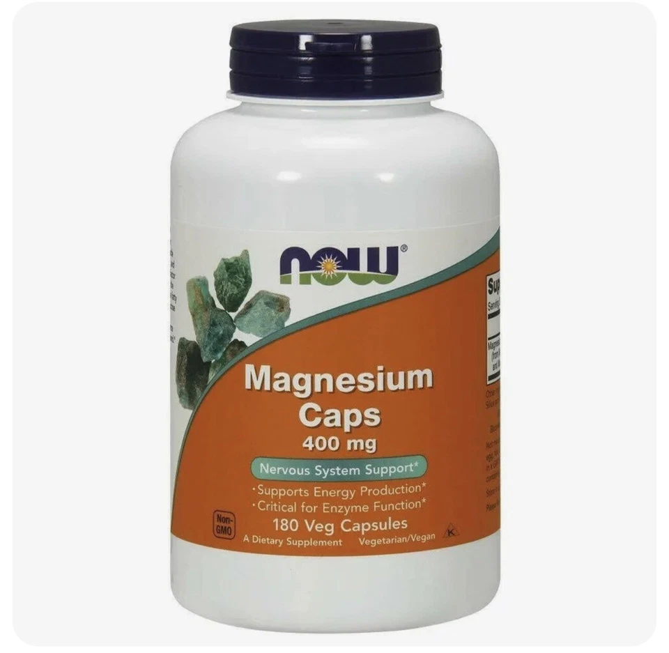 Now Foods Magnesium Caps - 400mg, 180 Capsules