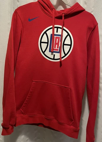 Nike Los Angeles Clippers Hoodie Red Men's Small NBA Sweatshirt Cover