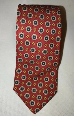 Lands' End Made in USA Preppy  00% Silk Neck Tie Foto 1 de 4
