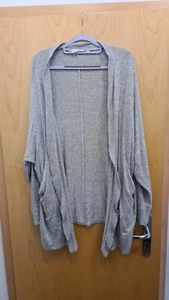 H&M Strickjacke Sweatjacke grau Gr. L wie Gr. 50 - Bild 1 von 4