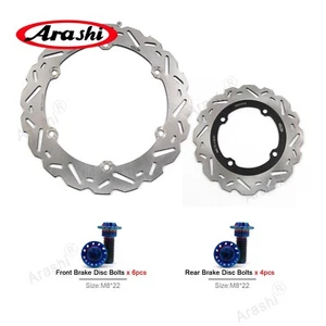 Fit for HONDA CBR500R CB500F 2013-2021 2020 Front Rear Brake Disc Rotor and Bolt - Picture 1 of 11