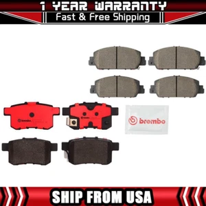 Brembo Front + Rear Ceramic Brake Pads Fits 2013-2017 Honda Accord High Quality - Picture 1 of 4