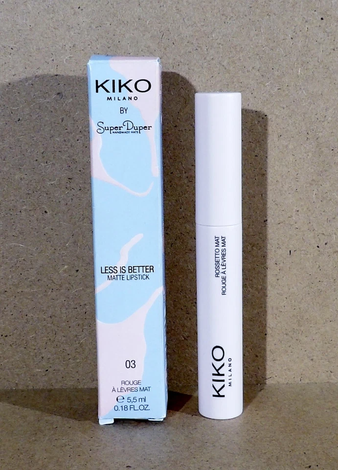 Lápiz labial mate KIKO Milano LESS IS BETTER de Super Duper 03 ESSENTIAL ROSE Foto 1 de 4