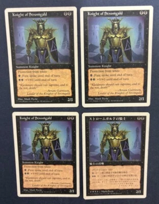 MTG 4X 5TH EDITION KNIGHT OF STROMGALD JAPANESE + ENGLISH  MAGIC THE GATHERING - Image 1 of 4