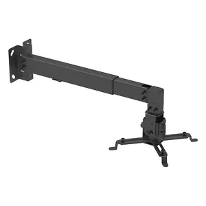 Universal Projector Ceiling or Wall Mount Bracket Tilt DLP LCD - 44 lbs - Black