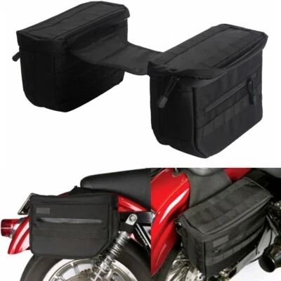 Club Style Saddlebags Adjustable Kit For Harley Softail Dyna Sportster 883/1200 - Image 1 of 4