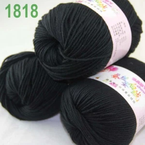Sale 3 Skeinsx50g Cashmere Silk Wool Children Hand Knit Blankets Crochet Yarn 18 - Picture 1 of 11