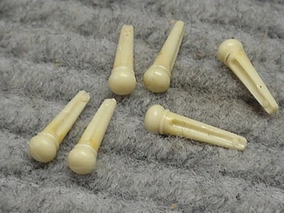 Original Vintage Gibson Bridge Pins 1950s 60s J-45,50  LGs  B-25 etc Nicely Aged - Image 1 of 3