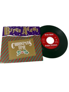 BYRAN ADAMS-CHRISTMAS TIME/REGGAE CHRISTMAS-7"+PS 1985 A&M GREEN  RECORDS NM - Bild 1 von 2