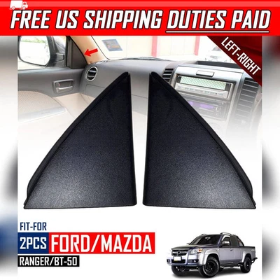 Cubierta base espejo retrovisor lateral LR negra para Ford Ranger Mazda BT-50 2006-12 Foto 1 de 4