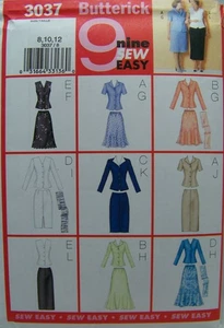 Abito formale vintage Butterick 3037 donna 20-24 2 pezzi vestito madre della sposa modello UC - Foto 1 di 2