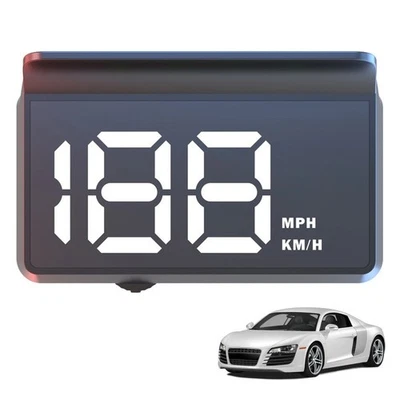 GPS Digital Heads Up Display HUD Speedometer with Speed Unit Switch for Cars - Image 1 of 4