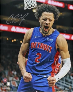 Cade Cunningham Detroit Pistons Autographed 16" x 20" Scream Photograph - Picture 1 of 1
