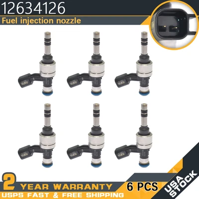 6x Fuel Injector 12634126 For 2012-2017 Cadillac XTS Chevrolet Impala GMC Buick - Image 1 of 4