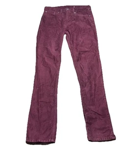LEVIS 511 Corduroy Pants Men’s 33x32 Burgundy Maroon Slim Fit Jeans White Tab🔥 - Picture 1 of 10
