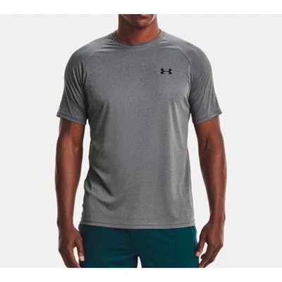 Camiseta Under Armour Para Hombres Velocity Manga Corta Gris Camiseta Top Mediana NUEVA Foto 1 de 4